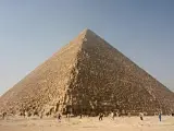 Una panorámica de la Gran Pirámide de Guiza, en Egipto.