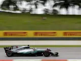 Lewis Hamilton, en el GP de Malasia.