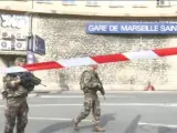 Policía desplegada tras un ataque en Marsella.