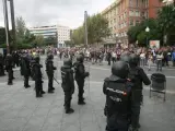 Agentes de la policía nacional, en una imagen del día 1 de octubre en Tarragona.
