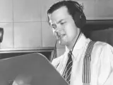 Orson Welles, en un estudio de radio en Nueva York en 1938.