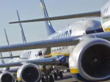 Aviones de Ryanair.