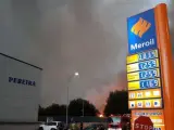 Fuego de Ponteareas que afecta también a Pazos de Borbén, Redondela y Soutomaior