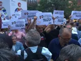 Manifestación en València contra las detenciones de Sánchez y Cuixart