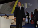 El presidente de ACS, Florentino Pérez, en la junta de accionistas.