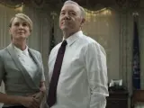 Una imagen de la quinta temporada de 'House of Cards', con Kevin Spacey y Robin Wright.