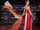 La actriz Amarna Miller en la alfombra roja del Festival de Cine de Málaga.