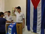 Imagen de un colegio electoral en La Habana.