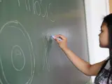 Educación, enseñanza, clases, alumnos, instituto, clase, pizarra