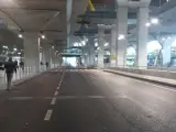 Sin taxis en la T4 de Barajas