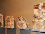 Piezas originarias de Sijena expuestas en el Museo de Lleida.
