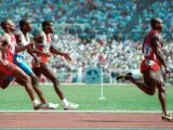 Atleta canadiense que pulverizó el récord de los 100 metros lisos en los Juegos de Seúl. Tres días después dio positivo por estanozolol, lo que provocó que fuera descalificado. En 1993, tras un segundo positivo, fue descalificado de por vida.