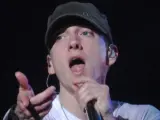 El rapero estadounidense Marshall Mathers III, más conocido como Eminem, en una actuación.