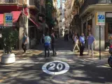 La reducción de la velocidad y la peatonalización progresiva del centro es una de las prioridades del Ayuntamiento de València.