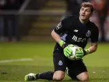 El portero Iker Casillas en un partido con el Oporto.