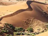 Imagen que muestra una duna del desierto de Namib, en Namibia.