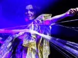 La cantante islandesa Björk, durante una actuación en Madrid.