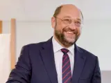El candidato del Partido Socialista al Parlamento Europeo, German Martin Schulz, votando en Alemania.