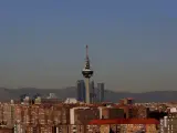 Una panorámica de Madrid, con la 'boina' contaminante.