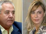 Sonia Castedo (d) y el exalcalde del PP y predecesor en el cargo, Luis Díaz Alperi (i).