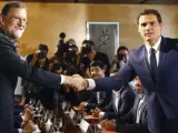 Mariano Rajoy y Albert Rivera, cuando firmaron en agosto su acuerdo de investidura.