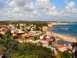 Imagen panorámica de la Praia da Pipa, en la ciudad brasileña de Taibau do Sul.