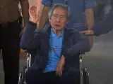 El expresidente peruano Alberto Fujimori, a su salida de una clínica en Lima (Perú), el 4 de enero de 2018.