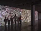 Videoinstalación 'Marie Curie' (2011) de Jennifer Steinkamp. La pieza podrá contemplarse en el Espacio Fundación Telefónica de Madrid hasta el 22 de abril.
