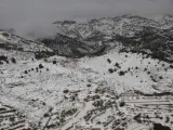 Nieve en la provincia de Alicante durante el temporal