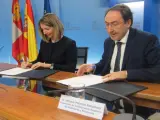 García y Polanco firman el acuerdo sobre prestaciones sociales