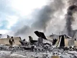Incendio en una fábrica de Crevillent (Alicante)