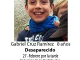Gabriel Cruz, el niño de ocho años desaparecido en Níjar (Almería).