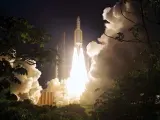 Un lanzamiento de satélite de Hispasat.