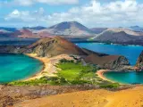 La isla Bartolomé, que forma parte de las islas Galápagos.
