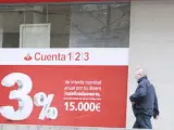 Una scursal del Banco Santander.
