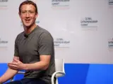El fundador de Facebook, Mark Zuckerberg, en la Cumbre Global Entrepreneurship 2016, en la Universidad de Standford, California (EE UU).