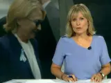 María Rey presentando los informativos de Antena 3.