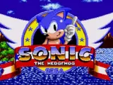 Pantalla de inicio del videojuego 'Sonic The Hedgehog' de Mega Drive.