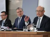 El ministro de Hacienda, Crist&oacute;bal Montoro, durante la presentaci&oacute;n de los Presupuestos 2018.