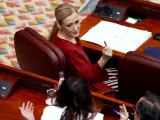 La presidenta de la Comunidad de Madrid, Cristina Cifuentes, en el pleno de la Asamblea de Madrid.