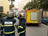 Bomberos en una actuación en Cádiz