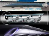 Diseños sobre cómo sería Hyperloop.
