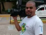Imagen de archivo del periodista nicaragüense Ángel Gahona, que murió de un disparo mientras retransmitía en directo una protesta.