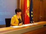María Solana en rueda de prensa