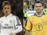 Luka Modric es primo de Mark Viduka, ex delantero australiano nacido en croata que jugó, entre otros, en el Leeds.