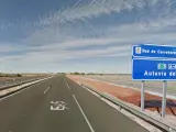 Autopista A-4 a su paso por Valdepeñas.