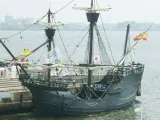 R&eacute;plica de la Nao Victoria, el &uacute;nico de los cinco barcos de Fernando de Magallanes que volvi&oacute; a Espa&ntilde;a en 1522.
