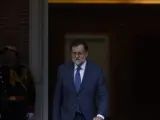 El presidente del Gobierno, Mariano Rajoy, en Moncloa.