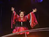 La cantante Netta, tras ganar el festival de Eurovisión 2018.