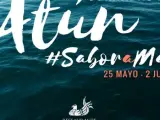 Cartel de las jornadas del atún rojo salvaje en el Restaurante Oriza